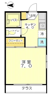 ラ・プロスペリテ【1階】の間取り