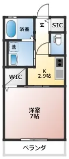 ネージュ百合ケ丘【1階】の間取り