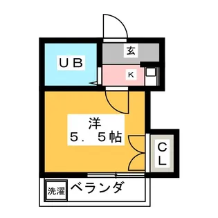パレス一つ山【2階】の間取り