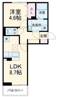 アイリス【1階】の間取り
