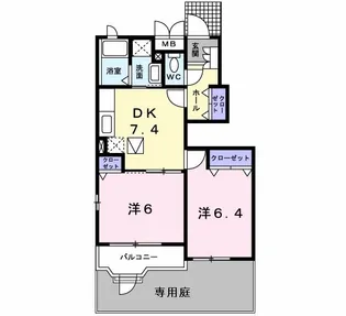 クレマチス【1階】の間取り