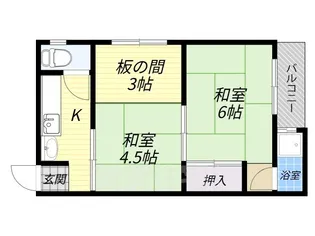 嶋川マンション【3階】の間取り
