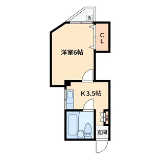 宮田ハイツ【1階】の間取り
