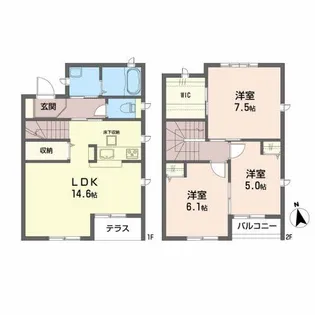 MAISON・MAST桜D【1階】の間取り