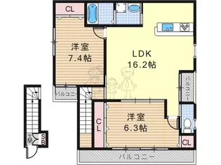 Wille【2階】の間取り