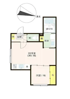ステラ板橋本町【3階】の間取り