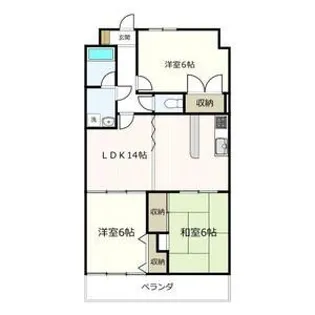 コンフォトゥール II【1階】の間取り