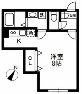 ザ・パーククロス千歳烏山【4階】の間取り