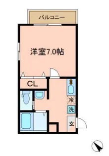 アットリラ東船橋A【3階】の間取り