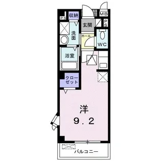 ルミエールV【1階】の間取り
