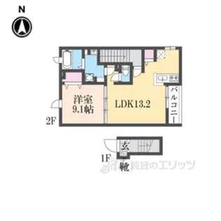 サングレイス【2階】の間取り