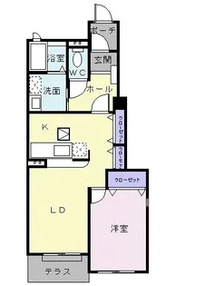 メゾンフォルテI【1階】の間取り