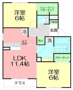 ショコラコートI【1階】の間取り