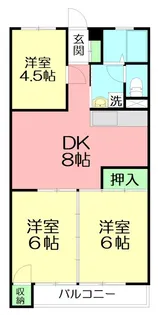 オオタハイツ【1階】の間取り