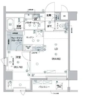 ARCOBALENO MINOWA【8階】の間取り