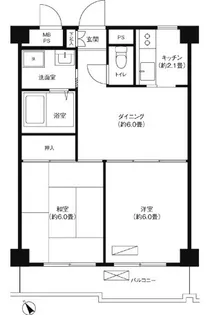 サンライズ梶ヶ谷【4階】の間取り