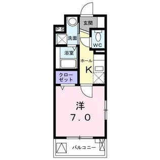 リ クラウド クルー【2階】の間取り