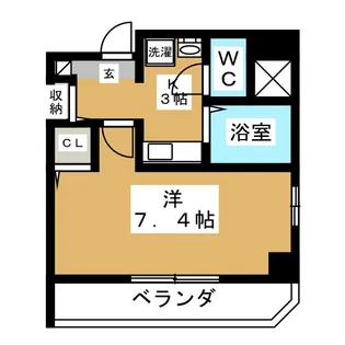 ハローレジデンス浅草橋【5階】の間取り