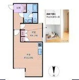 brillante paws 舎人【1階】の間取り