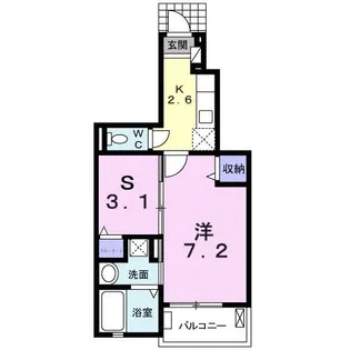 メゾンドプランドール【1階】の間取り