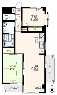 グレイス平和台【1階】の間取り