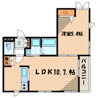 メゾンラメール【1階】の間取り