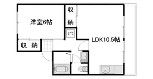 セジュール福泊【2階】の間取り