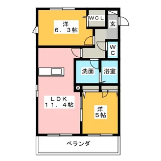 ミューベル ラビアンA【3階】の間取り