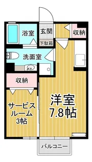タウンコート西茂呂【2階】の間取り