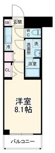 メインステージ武蔵中原ヴィオラ【3階】の間取り