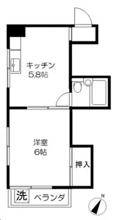 西野ビル【4階】の間取り