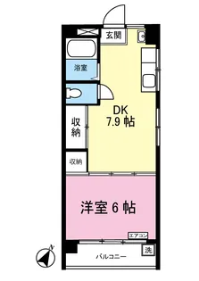 花園ビル【4階】の間取り