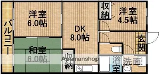 南ハイム【2階】の間取り