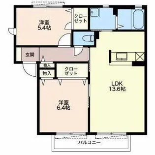ルミエールZEN【1階】の間取り