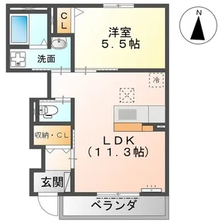 グランテール【1階】の間取り