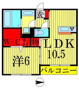 リバーサイドヴィラ錦糸町【2階】の間取り