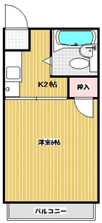 ハイツセゾン【2階】の間取り