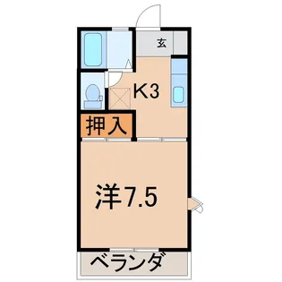 エッセンシャル岡部【3階】の間取り