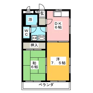 スカイハイツ【4階】の間取り