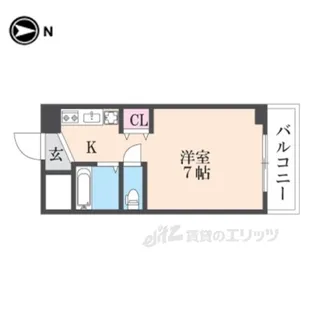 ノアーズアーク長田21【6階】の間取り