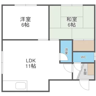 ルミエール32【2階】の間取り