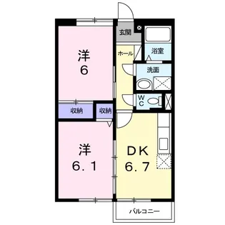 サンパティークSII【1階】の間取り