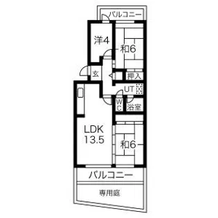アーバンドエル藤が丘北【1階】の間取り