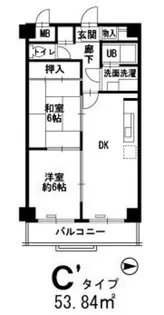 ディオサC.S.【1階】の間取り