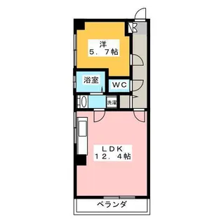 才沢第1ビル【2階】の間取り