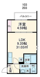 GRADUS祐光【1階】の間取り