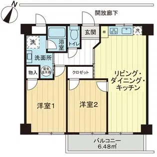 ルミネ木場公園【4階】の間取り