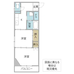 栄國マンション【2階】の間取り