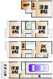 メゾン上富野の間取り
