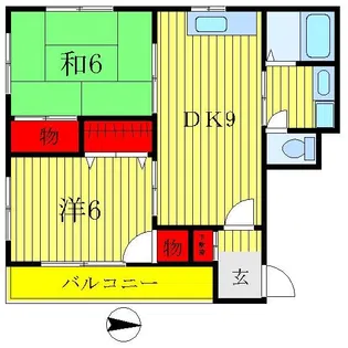 ベルシティ【1階】の間取り